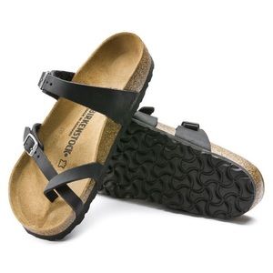 BIRKENSTOCK Women's Mayari Black Oiled Leather Sandal
